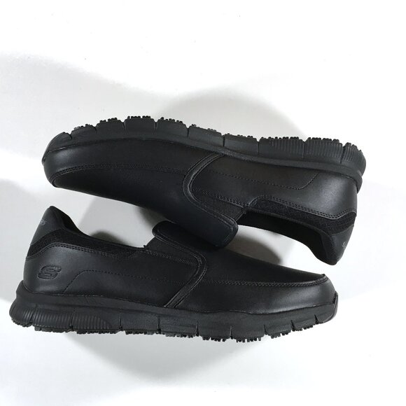 Skechers Work Relaxed Fit: Nampa - Groton SR Slip On Shoes Mens Size 11.5 Black main image 9